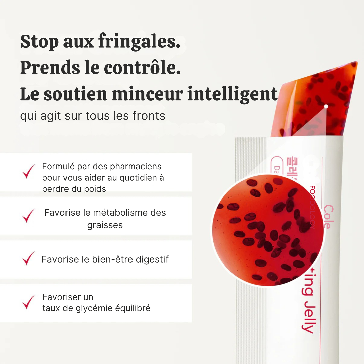 Glowzy Jelly Sticks-Le snack minceur qui coupe les fringales