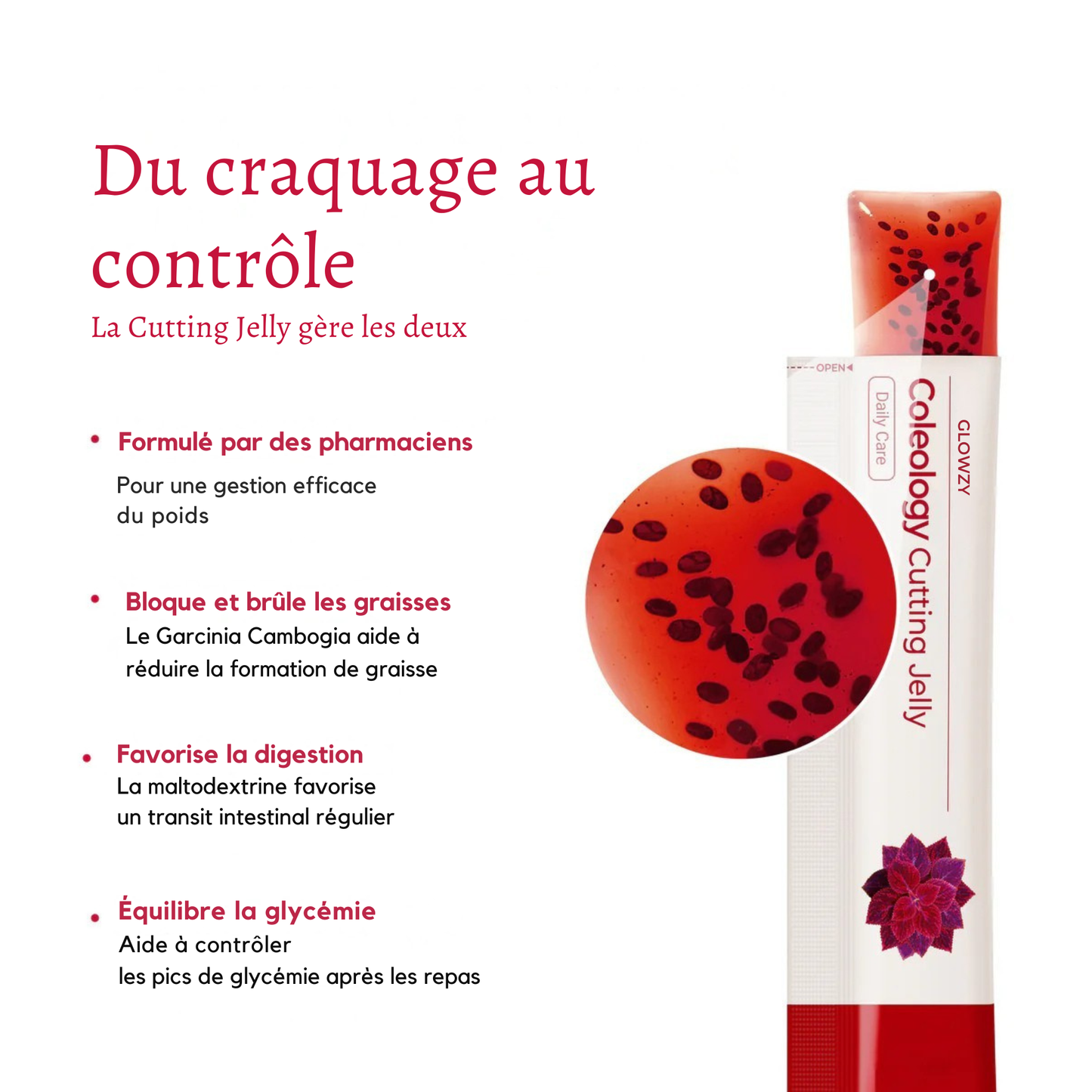 Glowzy Jelly Sticks-Le snack minceur qui coupe les fringales